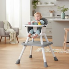 Bopeep Baby High Chair 8-In-1 Removable Seat Trays Eat Play Learn FeedingTable