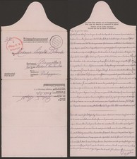 Germany WWII 1943 - POW Letter Oflag II A to Belgium Censor EP172