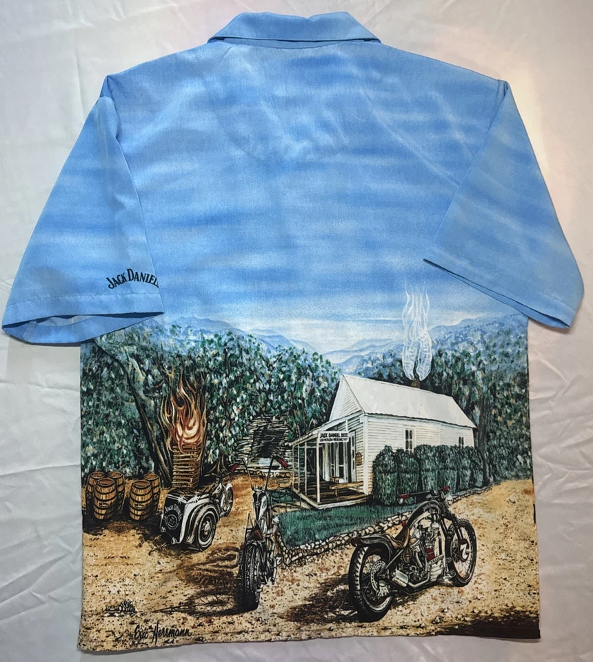 Camisa hawaiana vintage Jack Daniels X Eric Hermann Foto 2 de 4