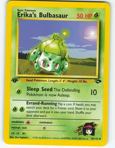 Erika's Bulbasaur - 1st Edition - 39/132 Gym Challenge - Pokémon TCG - 2000