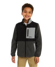 New 89.00 EDDIE BAUER Boys High Quality Polar Fleece Jacket - Size: M 7/8