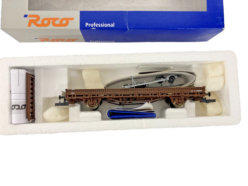 Roco HO 47787 DSB Rungenwagen mit Bootsanhängern - Originalverpackt | Condition: Used