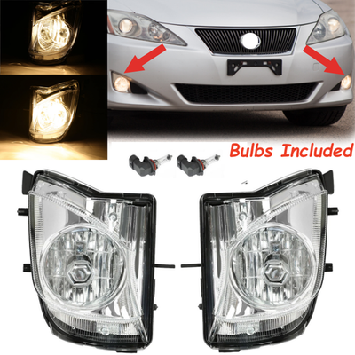 #ad #ad Pair For 2006 2010 Lexus IS250 IS350 Bumper Fog Lights Lamp w Bulbs LeftRight $29.90
