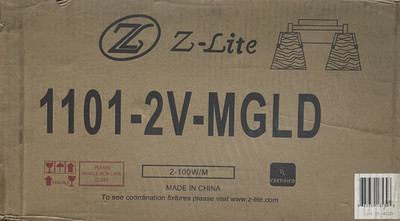 Z-Lite 1101-2V-MGLD Analia 2 Light 10'' Wide Vanity Light - Modern Gold *READ*