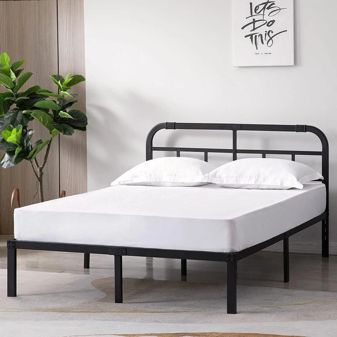Extra heavy duty on sale queen bed frame