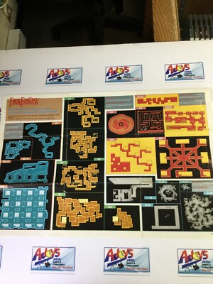 Final Fantasy (NES, 1990) - Dungeon Map Only - Insert