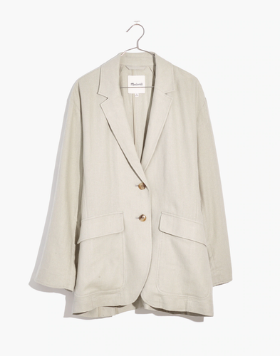 Blazer donna Madewell in lino tessuto breezew Larsen taglia L - Foto 2 di 8
