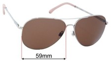 SFx Replacement Sunglass Lenses fits Chanel 4189-T-Q - 59mm Wide