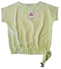 Michael Kors Women's Summer Cover-up Top Loose Pullover NWT Size XS Brt Limeade