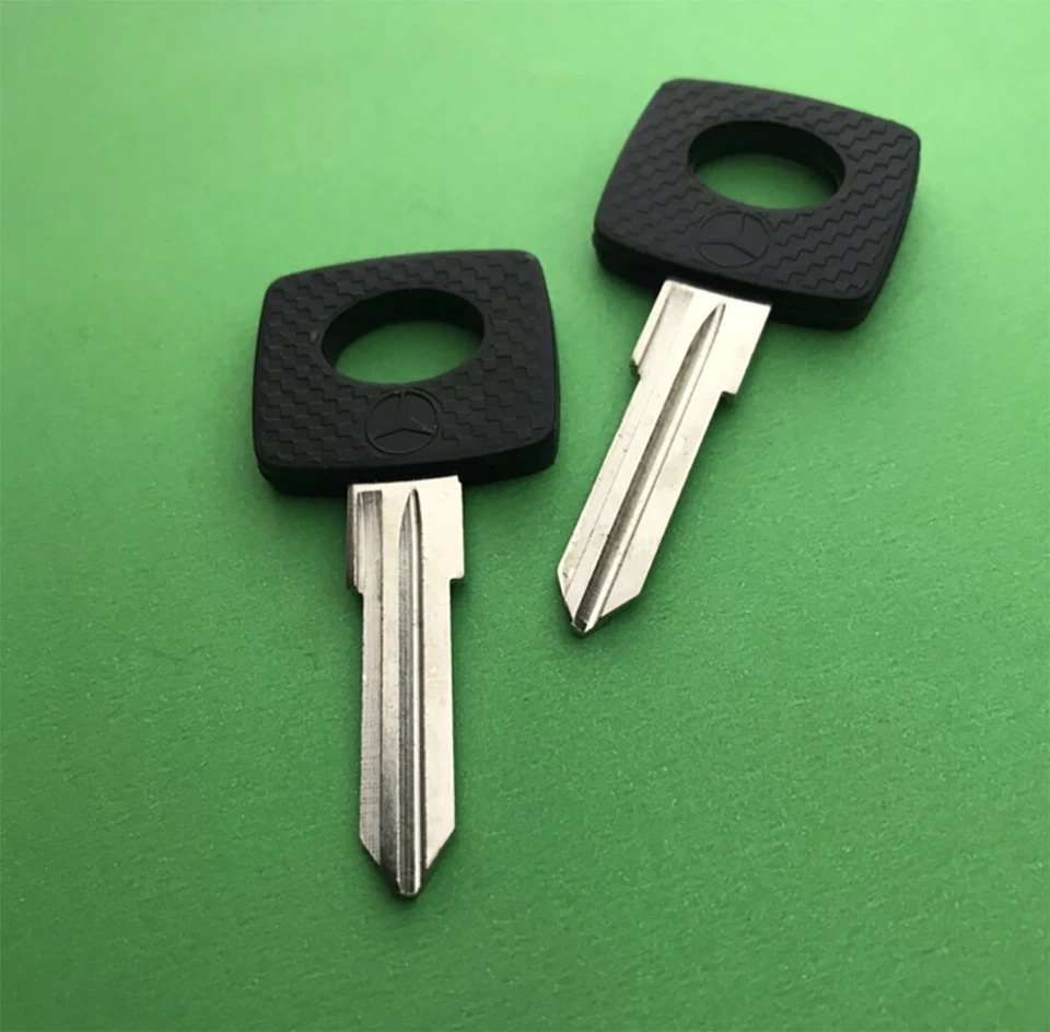 2 件空白钥匙未切割适用于梅赛德斯奔驰 240D 300D 300CD 300SC 300TD W123 MB41P — 第 2/4 张图片
