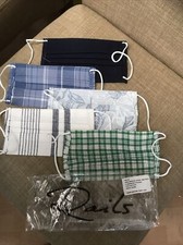 Rails 100 Cotton Face Mask Washable With Nose Clip Non-Medical Pack Of 5