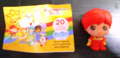 NEW 20 years of RAINBOW BRITE cheebee micro mini figure 1'' RED BUTLER