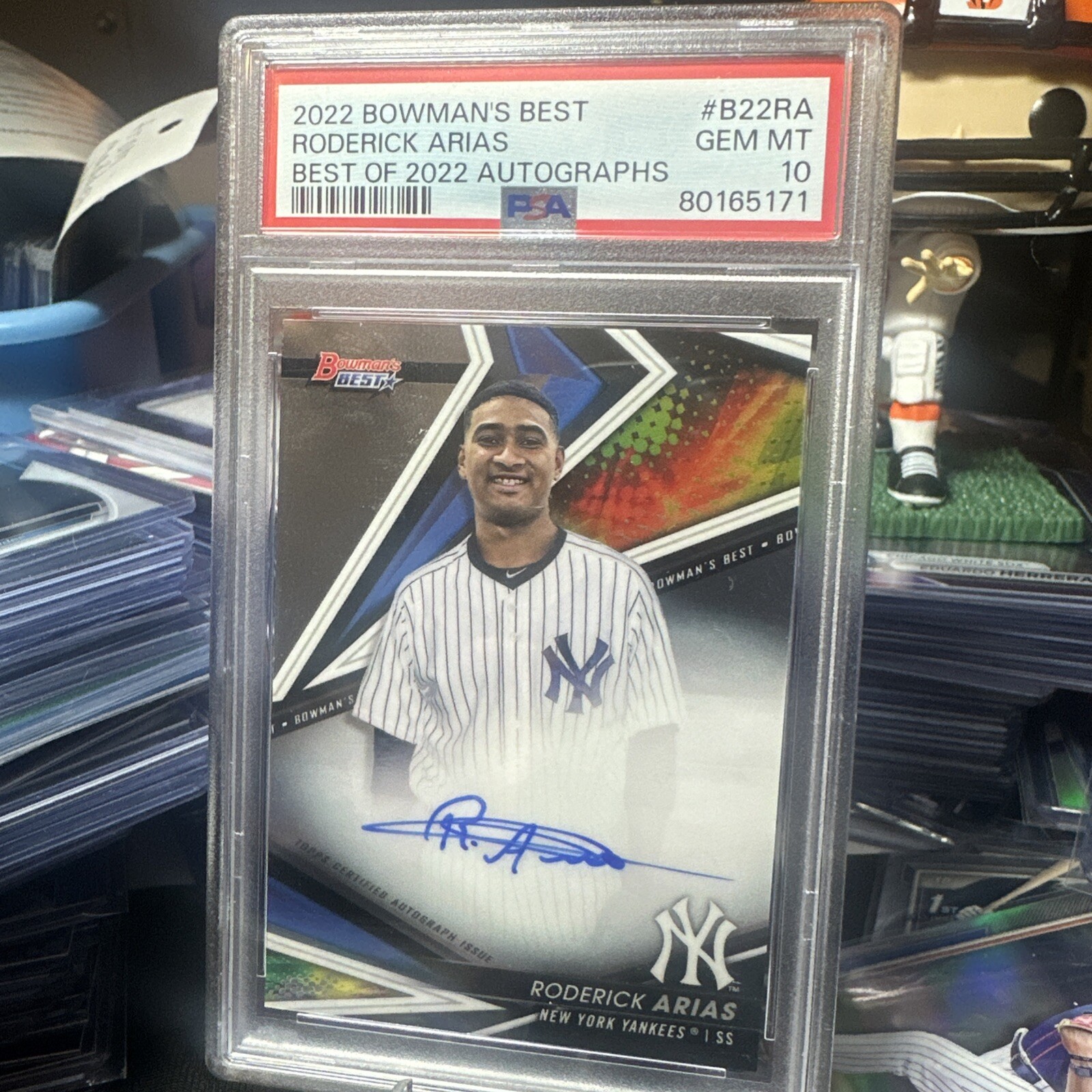 2022 Bowman's Best Best Of 2022 Roderick Arias Rookie AUTO PSA 10 🔥💎🔥 B31
