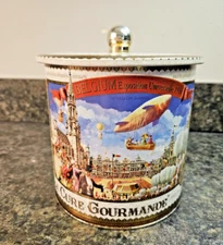 Vintage La Cure Gourmande Chocolate Biscuit Tin ~ Belgium Exposition Universelle