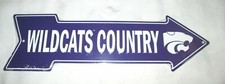  Unique KANSAS STATE WILDCATS COUNTRY Metal Arrow Sign 03 - NEW 