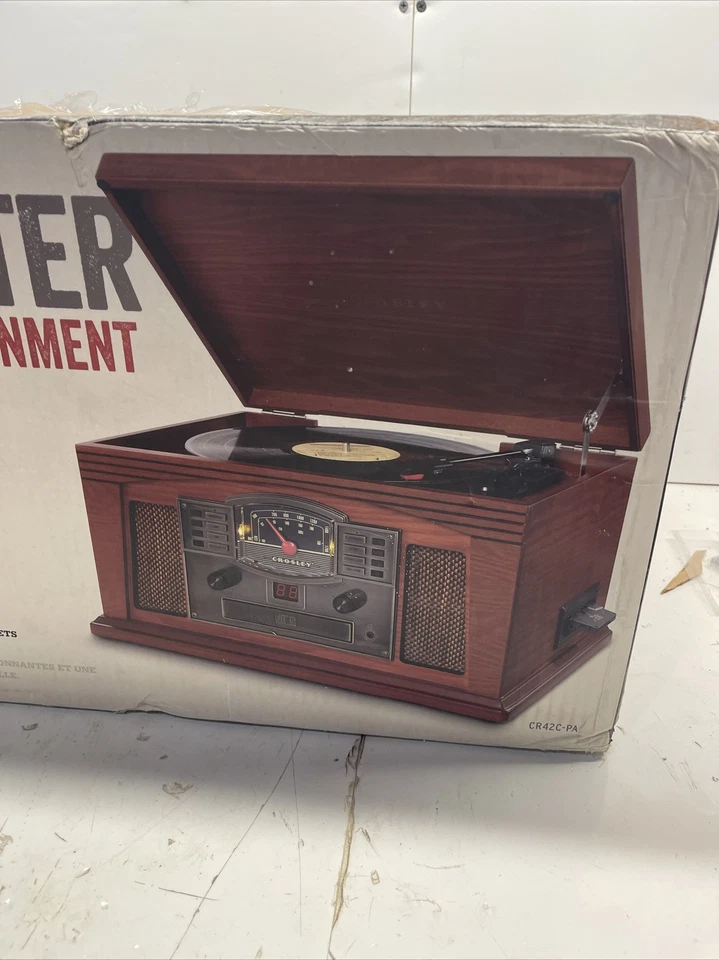 Crosley Lancaster 5 in 1 entertainment system factory sealed box NEW CR42C-PA - Image 3 of 4
