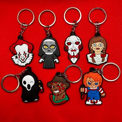 Gruseliger Horrorfilm - Cartoon PVC Schlüsselanhänger Key chain - Pennywise Nonne Chucky NEU