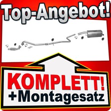 Auspuff für FORD FIESTA V 1.6 TDCI 90PS Schrägheck Van 06-09 +Rohr Auspuffanlage