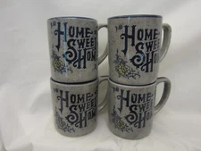 Home Sweet Home Coffee Mugs Made in Japan Set of 4