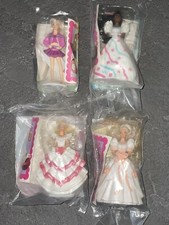 Vintage 1992 McDonald's Barbie, Hair You Can Style, Happy Meal Toy Lot of 4, NIP