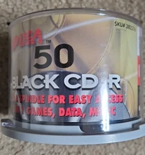 COMPUSA 50-Pack Blank CD-R Recordable Compact Discs, 700MB, 80MIN, 26X, (A7)