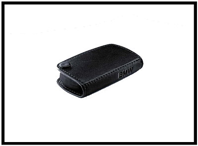 Original BMW Schlüsseletui Leder Schwarz - Key Case Für 1er 3er 5er X1 X3 X5 X6