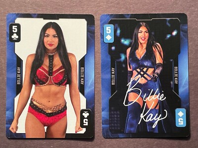 Billie Kay 2019 WWE Evolution Playing Card Lot of 2 Different - Never Played!