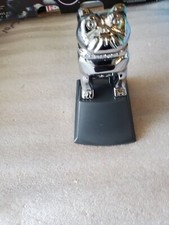 Brand New Oem Chrome Plated Mack Truck Bulldog Hood Ornament On Gun Metal Base