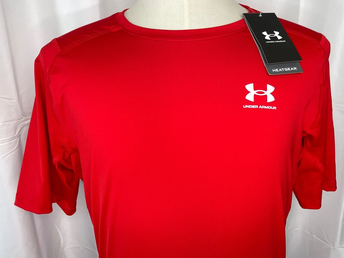 Red under sales armour compression shorts