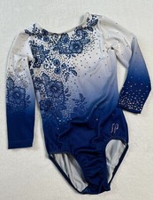 SYLVIA P Leotard OMBRE FLORAL Dance Gymnastics BLING CompetitionSIZE: 6 GK-CM