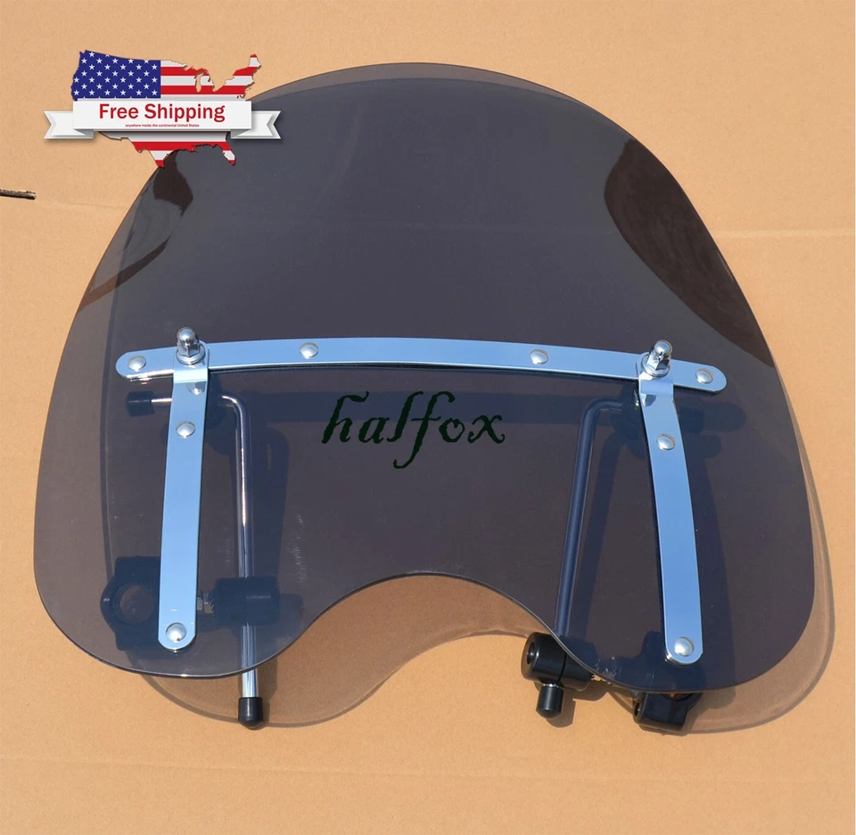 Smoke Windscreen Windshield For Yamaha V-Star XVS1100 XVS650 XVS1300 XVS950 - Image 4 of 4