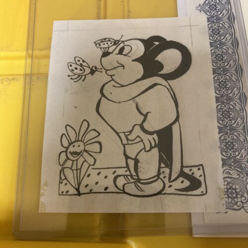 1965 Topps Mighty Mouse Tattoo 3 Original Art Vault COA 1/1 Ink | eBay
