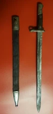 WW1 Artillaria Fabrica De Toledo Spanish Bayonet w/ Leather/Steel Scabbard 