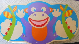 wooden monkey balance board