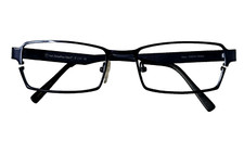 Eyeglass Frames Navy Blue and Case by Hart Schaffner Marx no screws PRE-OWNED