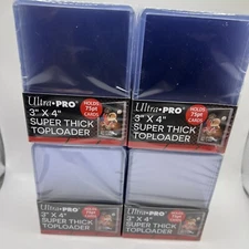 Ultra Pro 3X4 Super Thick 75pt Toploaders 4 Packs of 25 for up to 75pt Cards
