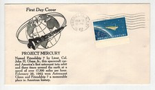 Space 1193-59 PROJECT MERCURY 1st ORBIT CACHET FDC UNOFFICIAL BROOKLYN NY 1962
