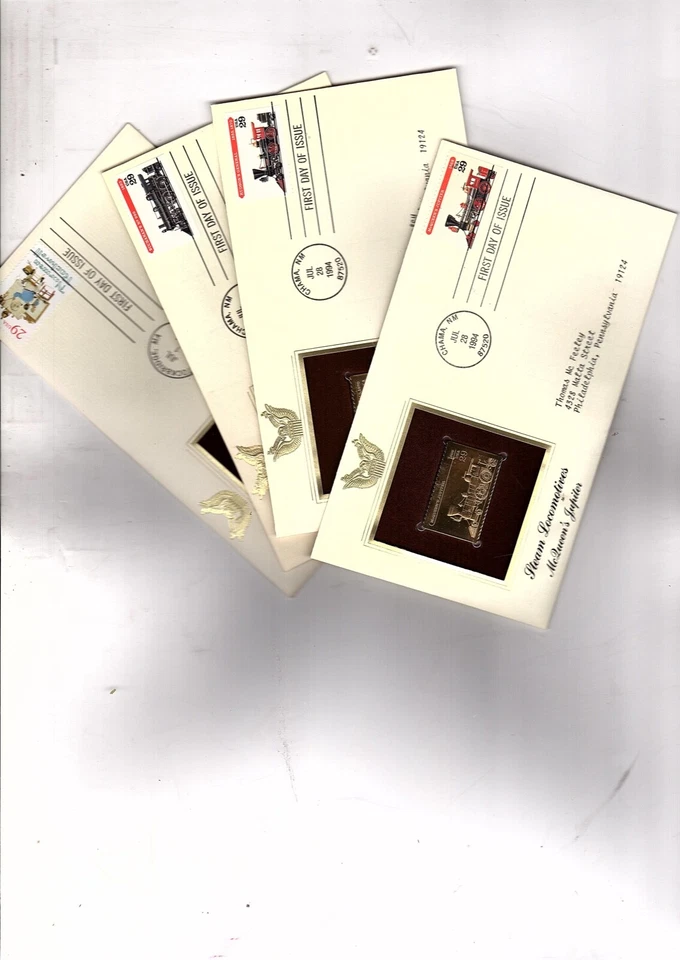 US Golden Replica 22kt FDC 60 first day covers G4 no cards (bb17 - Image 3 of 4