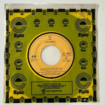 Lou Rawls, Te Veo Cuando Llegue / Algun Dia Maduraras, 1977 Mexican 7'' Single CS