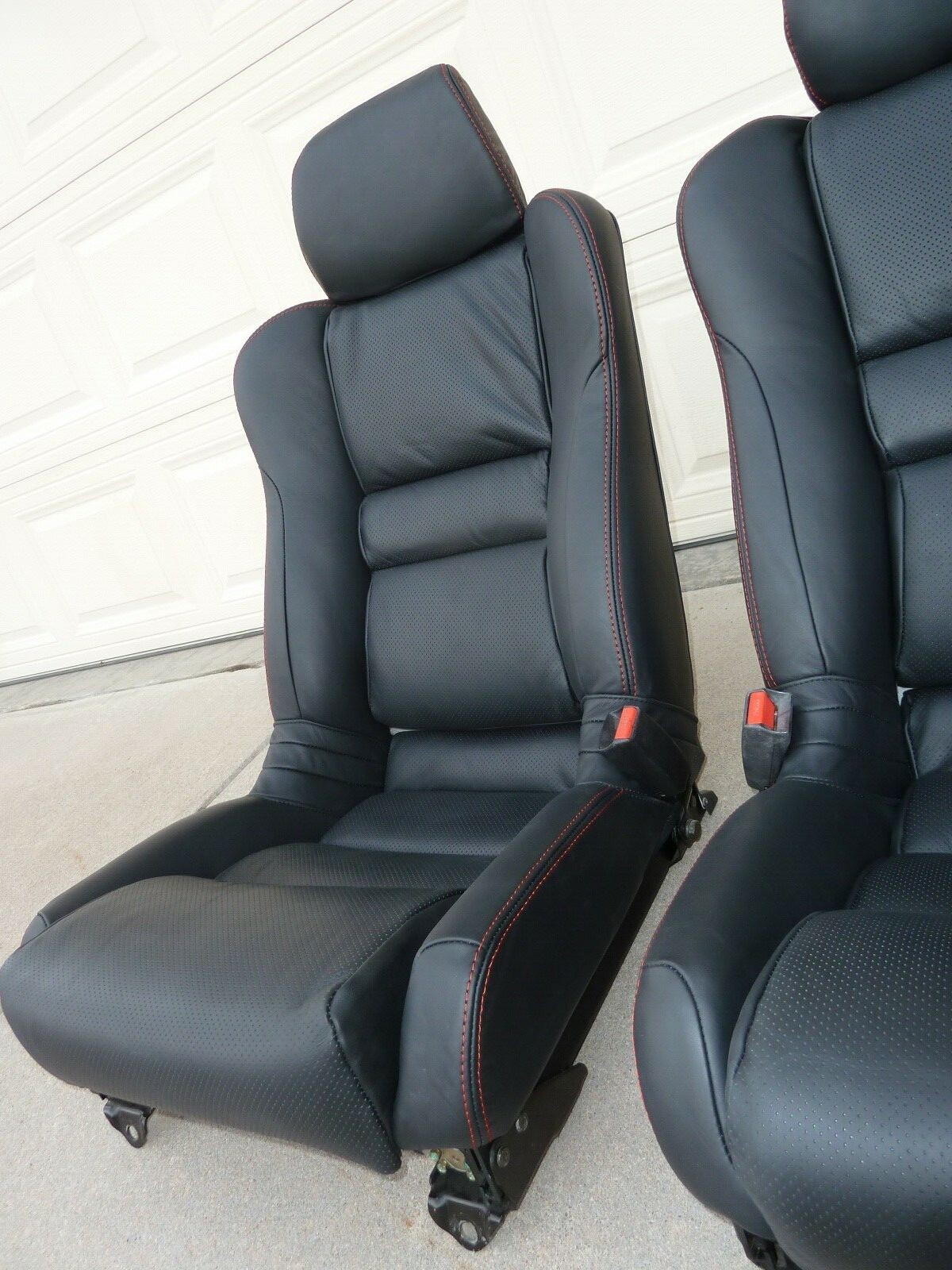 NEW Leather 1991-2005 Acura NSX Factory Seats Perforated Black Red Stitching