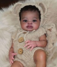 20in Lanny Reborn Doll Unpainted Parts With Cloth Body Eyes Unfinished Doll Kits