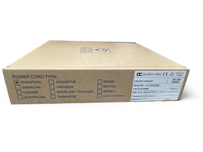 AudioCodes MP-112 / 2FXS/3AC / VoIP-Gateway Neu