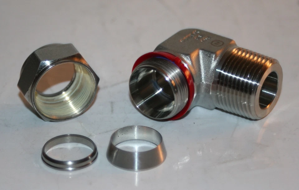 3/4" Tube OD x 3/4" MNPT 316ss Male Elbow Superlok SME-12-12N-S316 - Image 3 of 4