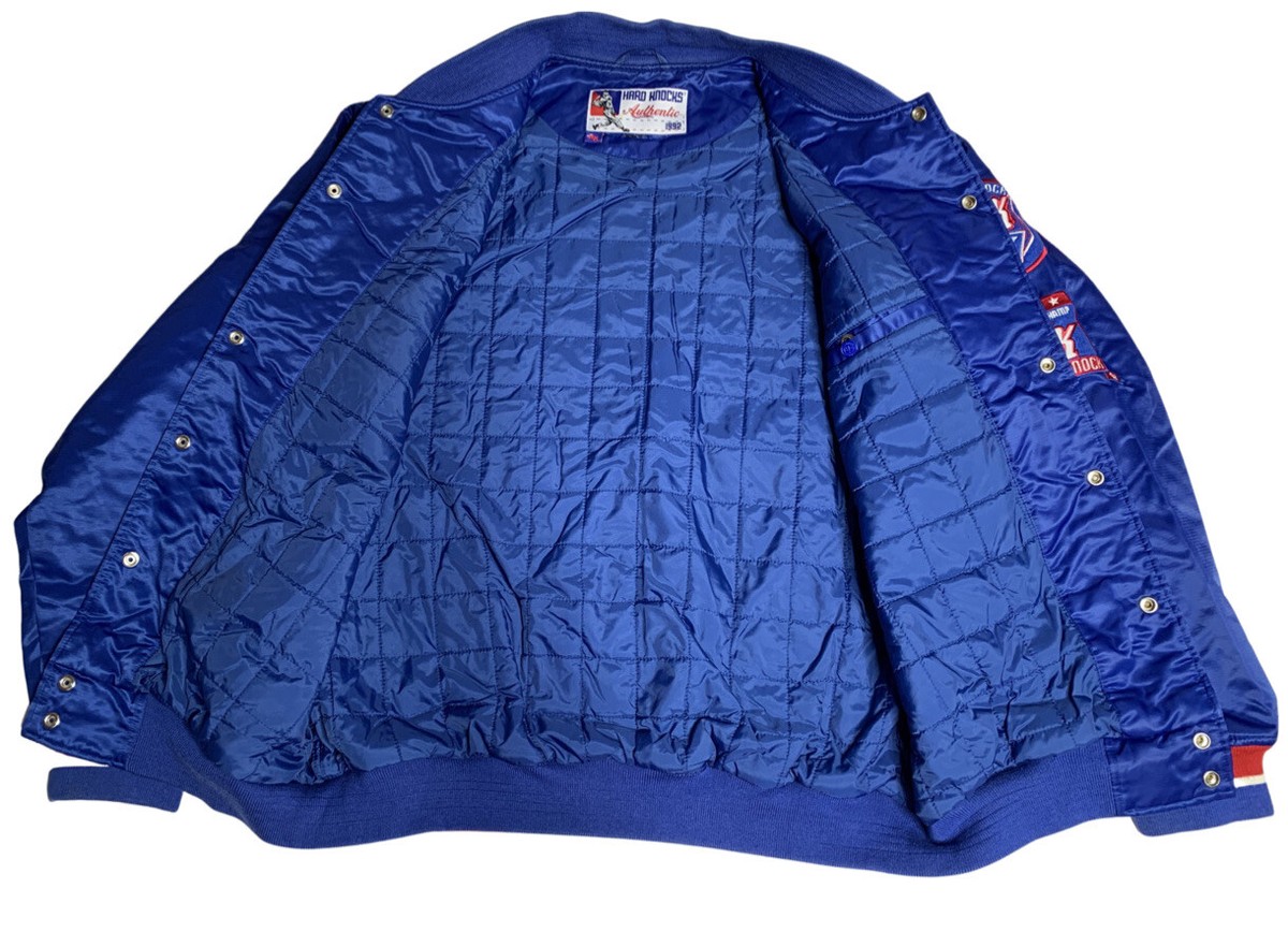 Hard Knocks AUTHENTIC 1992 PROWLERS Jacket RARE Blue SATIN