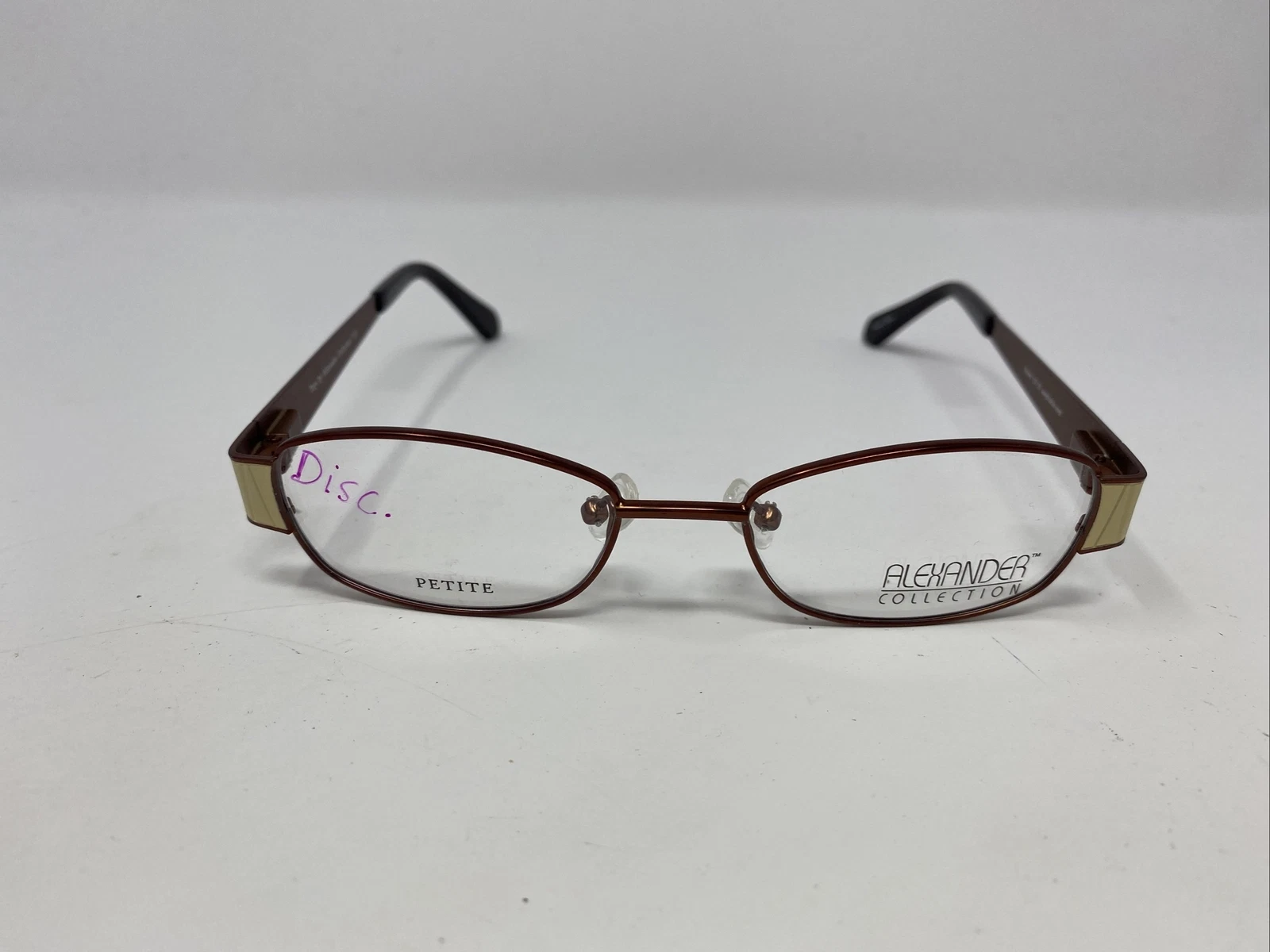 ALEXANDER PETITE EYEGLASSES FRAME TORY BROWN 45 16 135 FULL RIM FG13