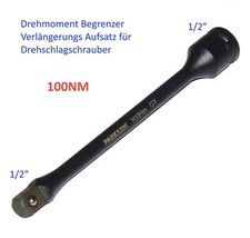 100Nm Schlagschrauber Drehmoment Begrenzer 1/2" Aufsatz f&uuml;r Drehschlagschrauber