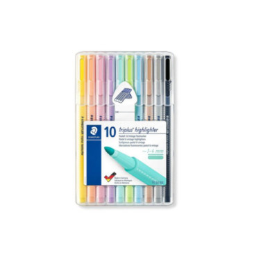 Staedtler Triplus Textmarker Pastell Textsurfer 362 10 Farben Set