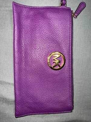 Purple Michael Kors wristlet wallets for women