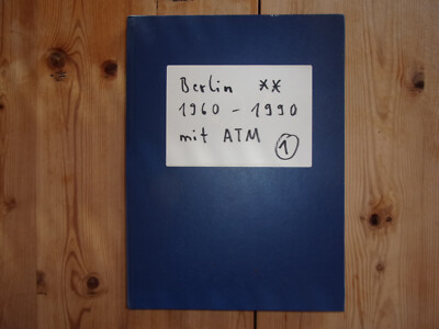 Berlin Sammlung 1960 - 1990 postfrisch kpl. mit ATM im Steckbuch ( 1 )