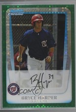 2011 Bowman Chrome Prospects Green X-Fractor Bryce Harper #BCP111 0u7